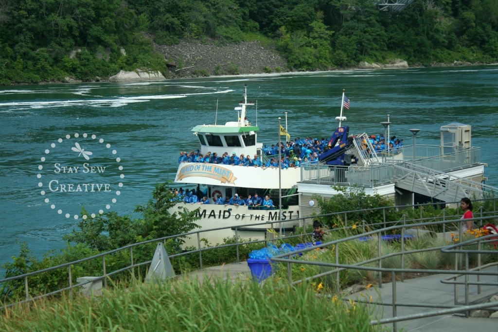 The Maid of the Mist Loading Area via StaySewCreative.com