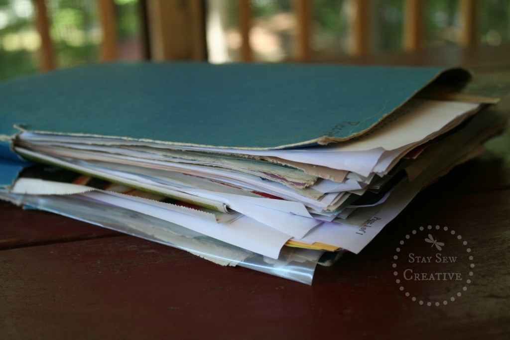 Messy recipe folder