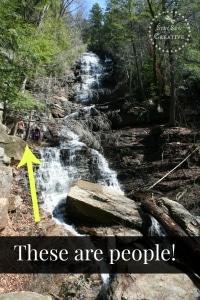 Lye Brook Falls are 125 feet tall!